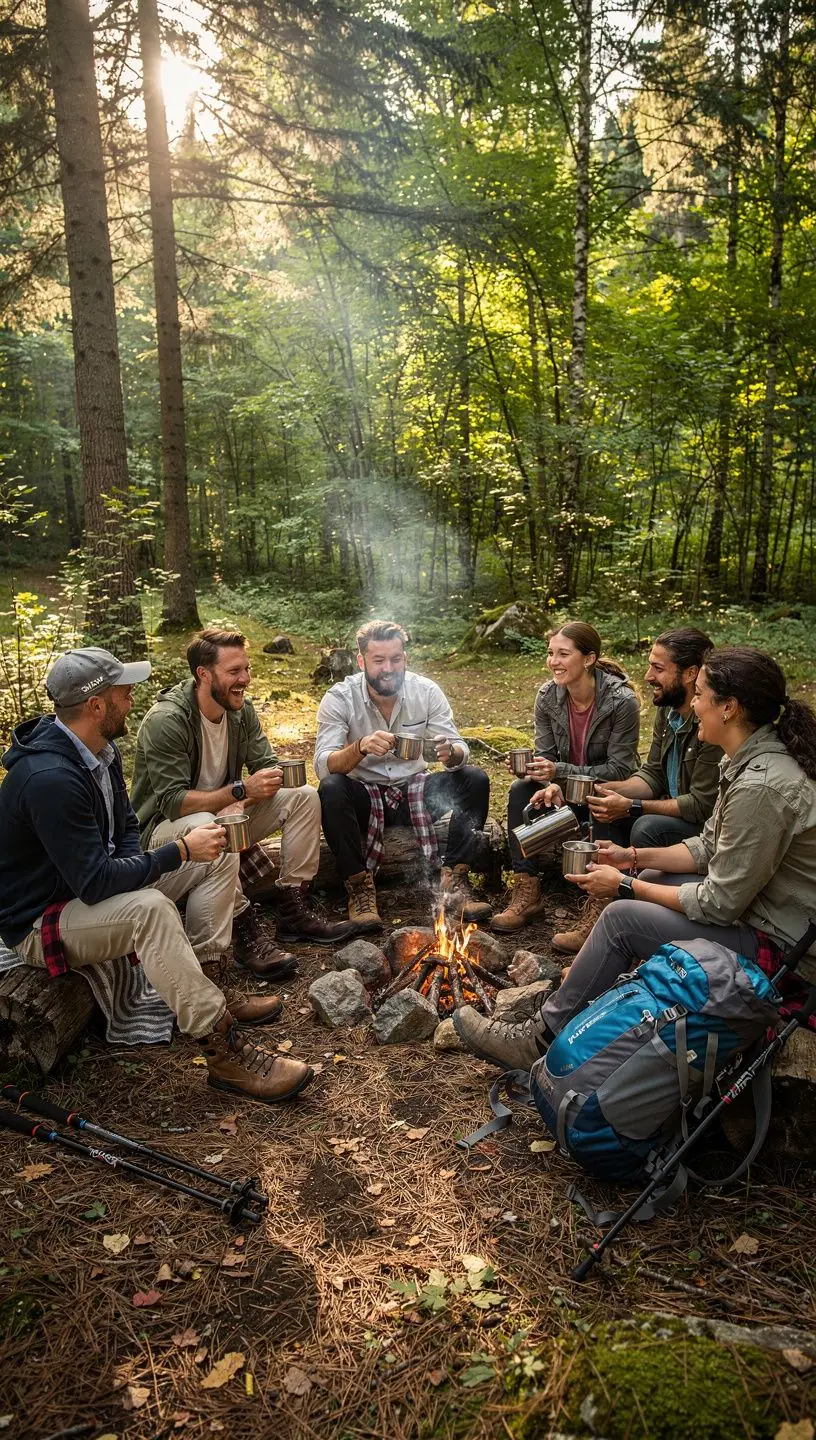Rituál prípravy čaju s rodinou, všetci sa usmievajú a spoločne sa tešia