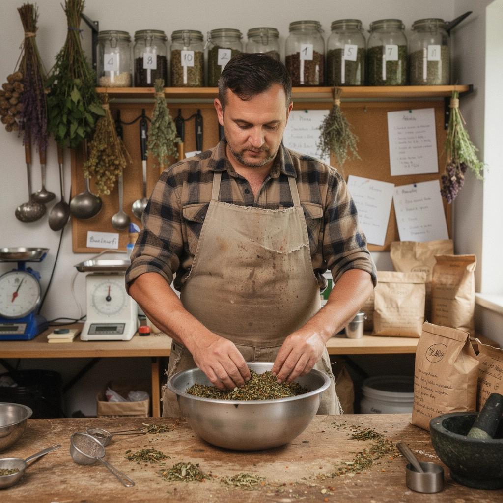 Tradičný rituál prípravy čaju, kde sa bylinky zalejú horúcou vodou v krásnom čajníku.